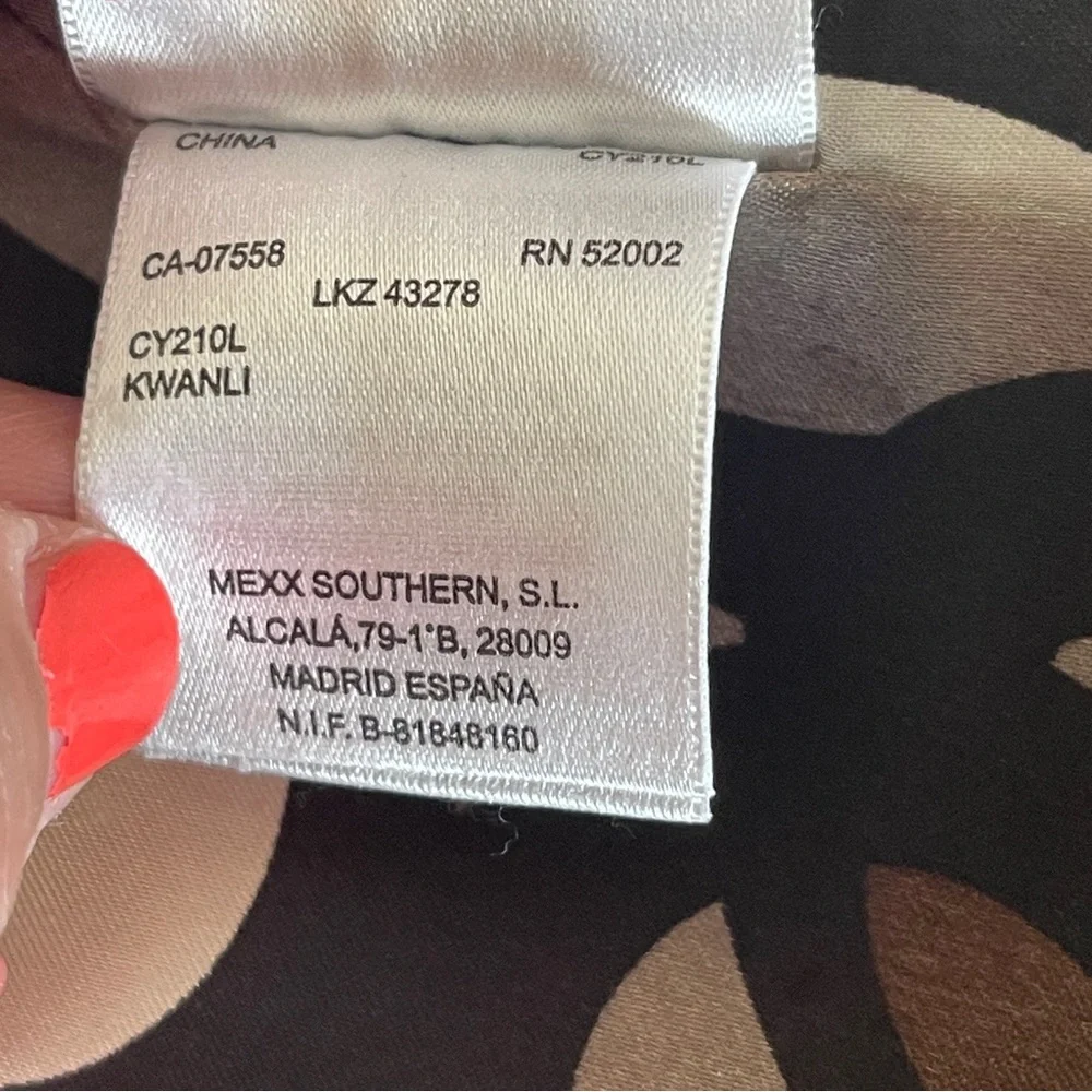 Mexx Cream Colored Lined Double Breast Trench Coat with belt Size 36 - Picture 9 of 16